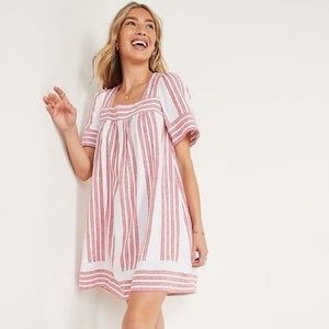 Old Navy Linen Blend Swing Dress Sz Medium